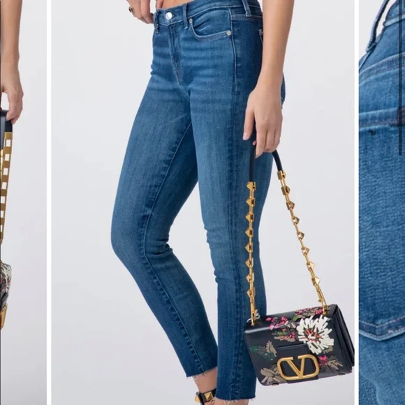 NWT 7 For All Mankind ankle skinny cut hem jeans - Picture 4 of 4